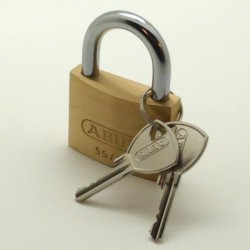 cadenas 55/50 laiton 2 clés