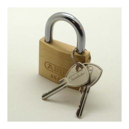 cadenas 55/50 laiton 2 clés