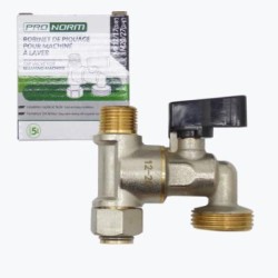 robinet de piquage 3/8 MF sortie 3/